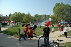 Vortex cannons at Maryland Day 2008