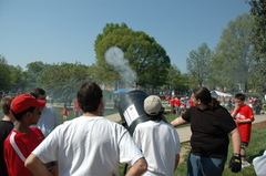 Daniel Zimmerman demonstrating vortex cannon